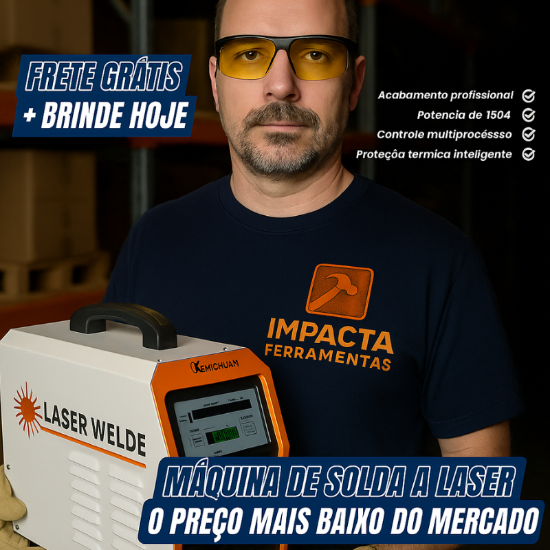 Super Máquina de Solda Laser Portátil Multi processos Proteção Térmica +  (KIT SEGURANÇA)